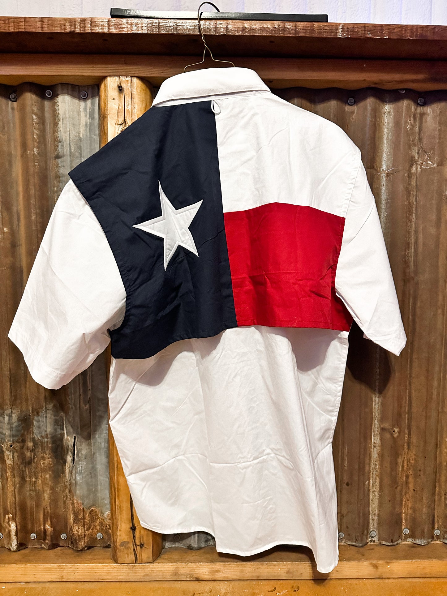 Branded Texas Flag (Back) Button Up