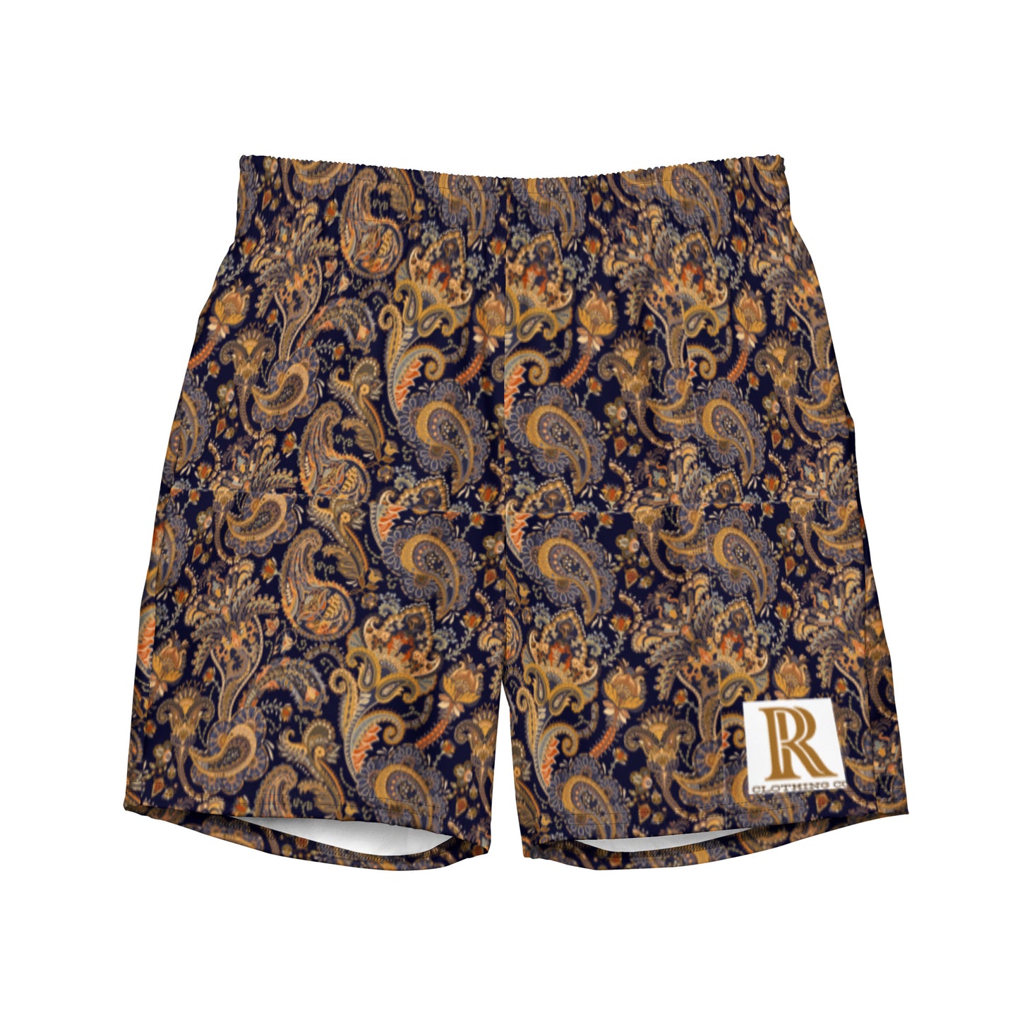 Golden Paisley River Shorts